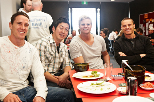 Saints enjoy Japanese feast