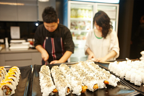 Saints enjoy Japanese feast