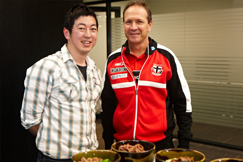 Saints enjoy Japanese feast