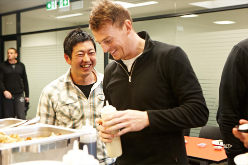 Saints enjoy Japanese feast
